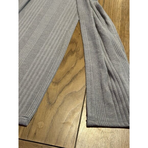 UMGEE Sweater Duster Side Slits Gray Color Ribbed Cardigan Boho Hippie Medium - Picture 8 of 13